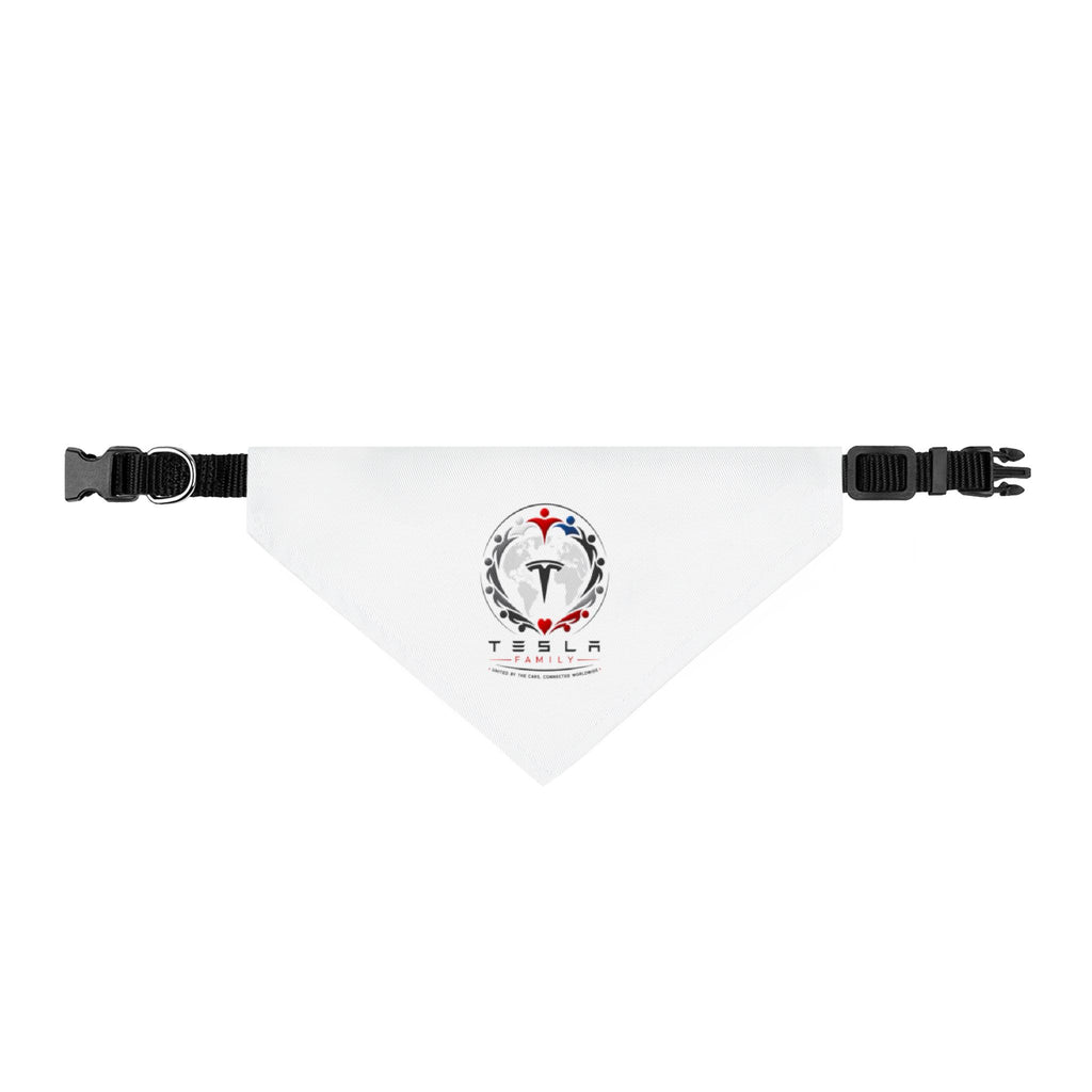 Tesla Family™ Clip-On Pet Bandana – Dog & Cat Collar Scarf