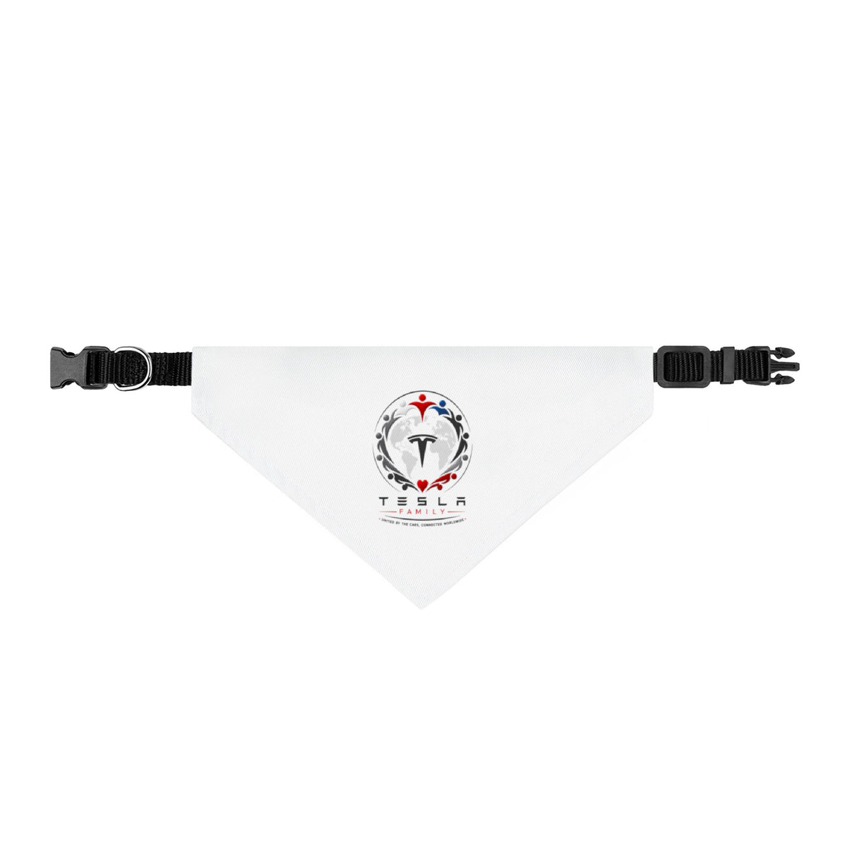 Tesla Family™ Clip-On Pet Bandana – Dog & Cat Collar Scarf