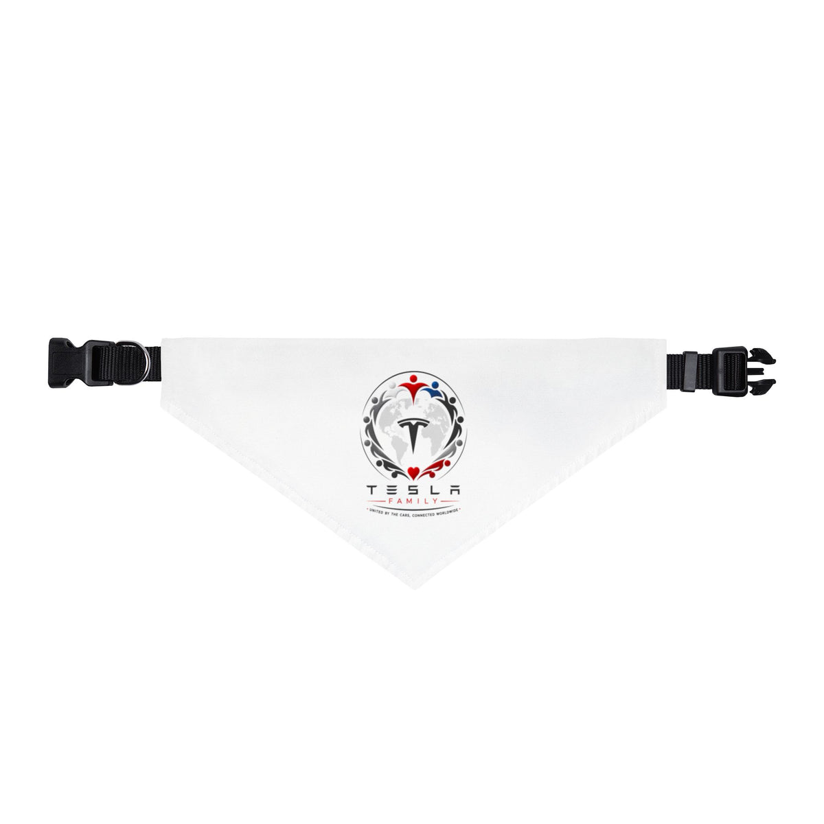 Tesla Family™ Clip-On Pet Bandana – Dog & Cat Collar Scarf