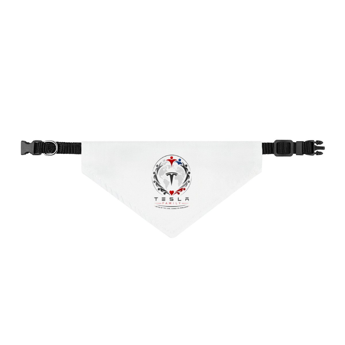 Tesla Family™ Clip-On Pet Bandana – Dog & Cat Collar Scarf
