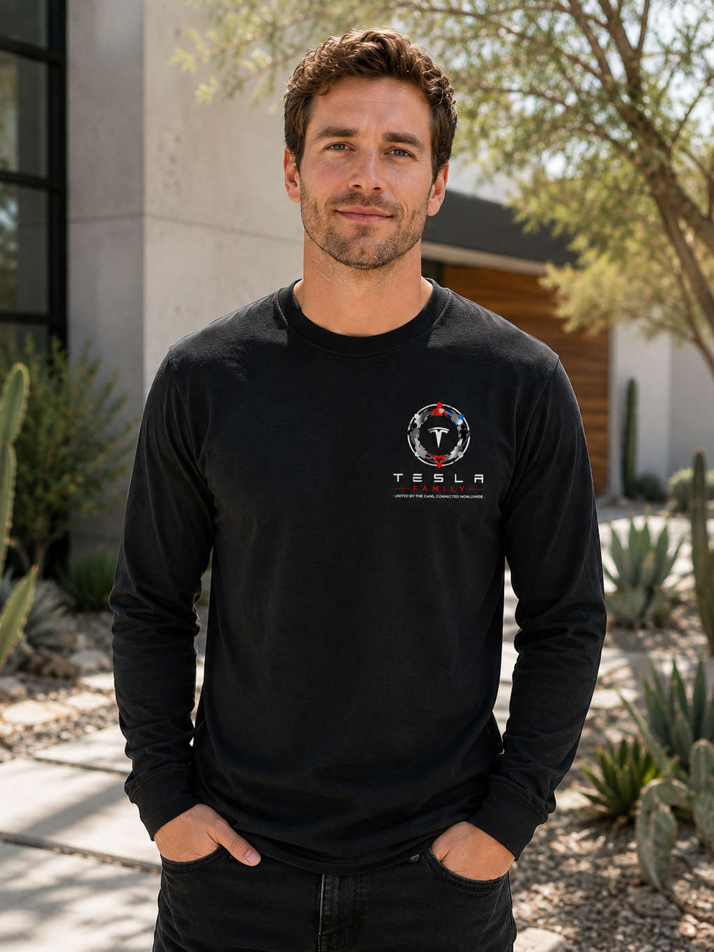 Tesla Family™ Community Long Sleeve T-Shirt