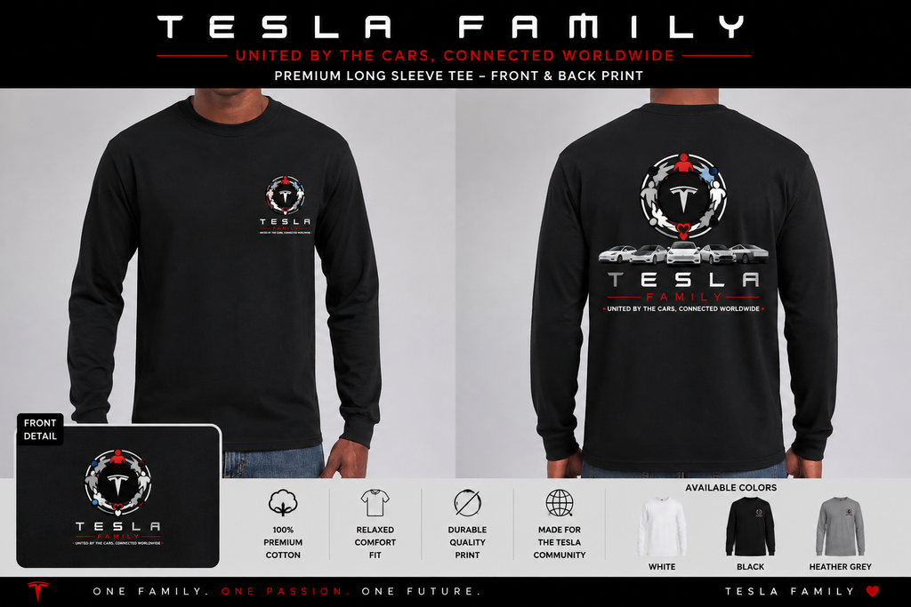 Tesla Family™ Community Long Sleeve T-Shirt