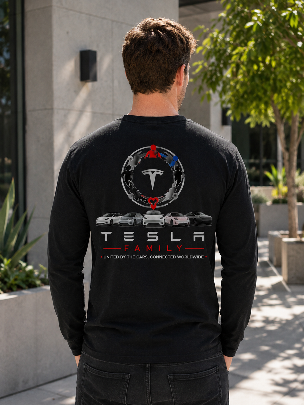 Tesla Family™ Community Long Sleeve T-Shirt