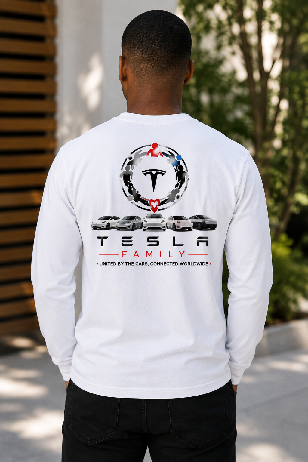Tesla Family™ Community Long Sleeve T-Shirt